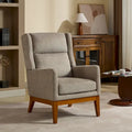 Modern Accent Wingback Chair,Polyester Blend High Back Reading Chair,Upholstered Armchair Club Chair