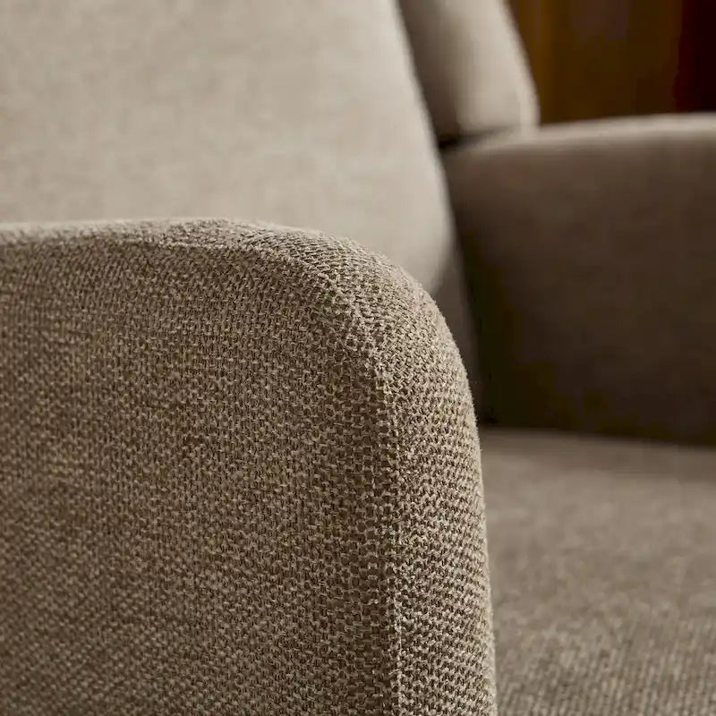 Modern Accent Wingback Chair,Polyester Blend High Back Reading Chair,Upholstered Armchair Club Chair