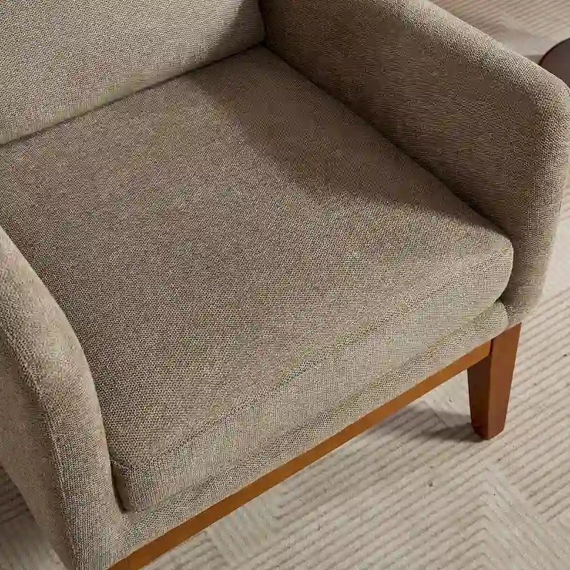 Modern Accent Wingback Chair,Polyester Blend High Back Reading Chair,Upholstered Armchair Club Chair
