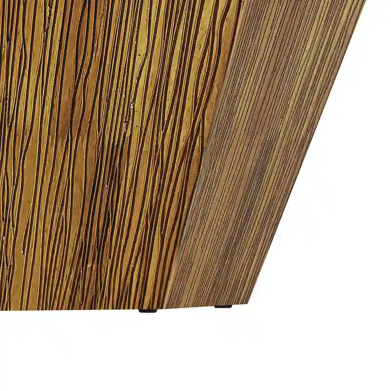 31.5 Octagonal Rubber Wood Coffee Table for Living Room, Bedroom