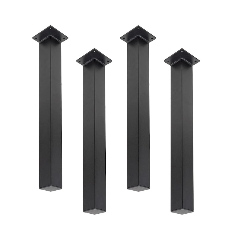 Matte Black Steel Modern Living Room Table Legs Set of 4