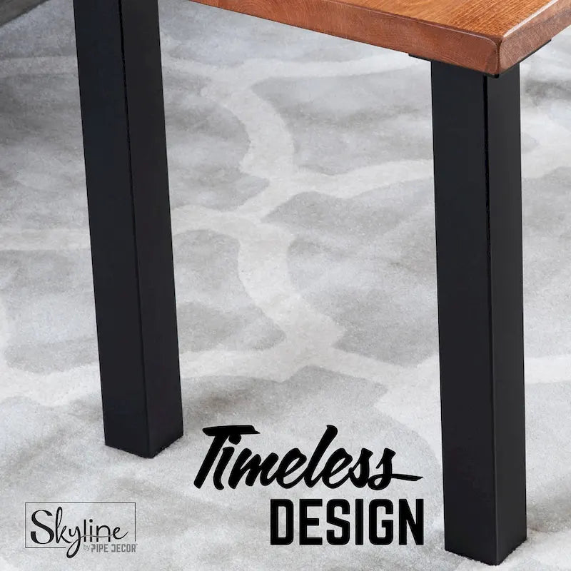 Matte Black Steel Modern Living Room Table Legs Set of 4