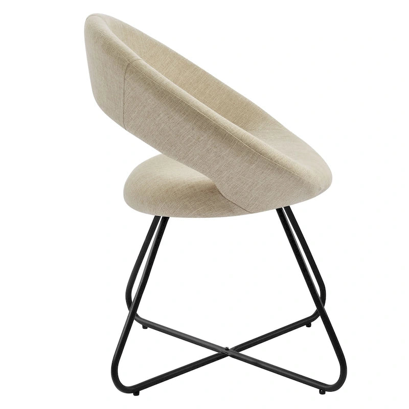 Upholstered Fabric Dining Chair Set of 2