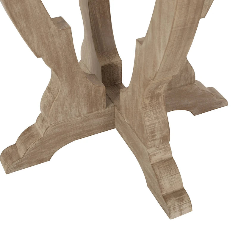 French Country Accent Table with Round Top