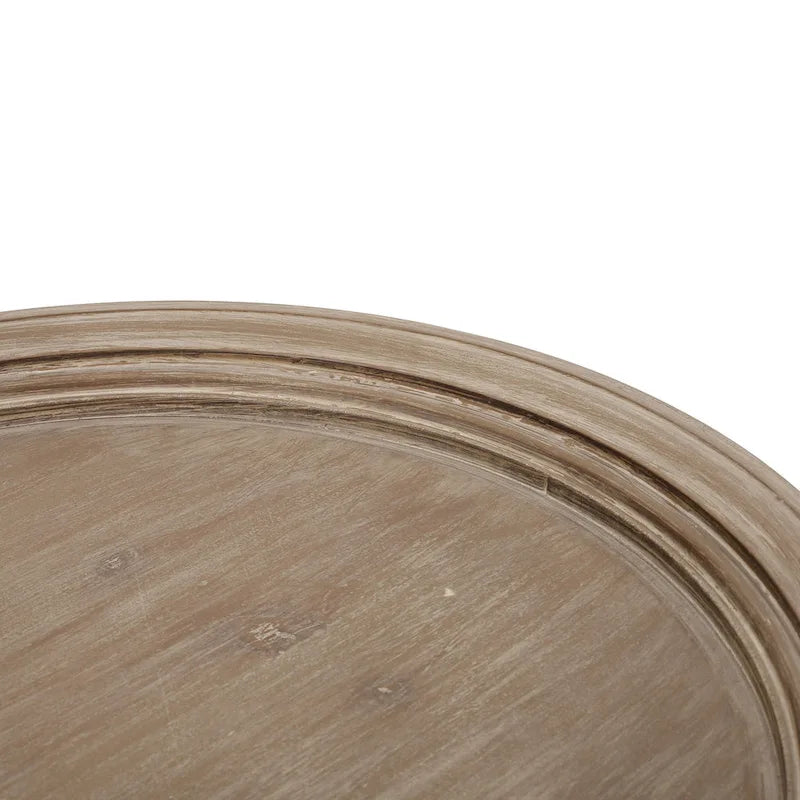 French Country Accent Table with Round Top