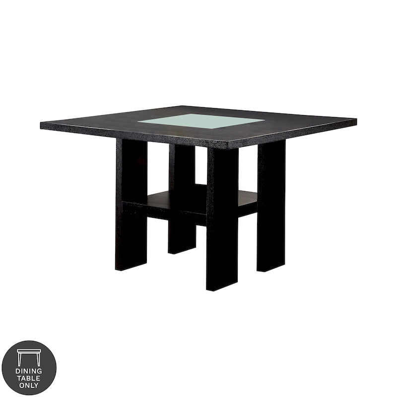 54-inch Square Light-up Counter Height Wood Dining Table
