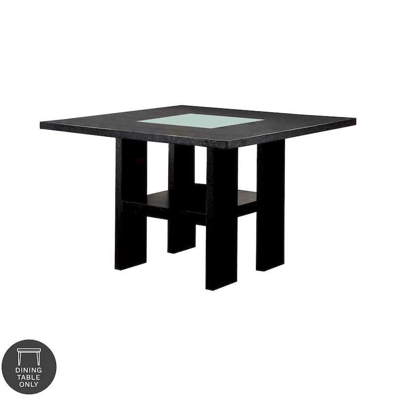 54-inch Square Light-up Counter Height Wood Dining Table