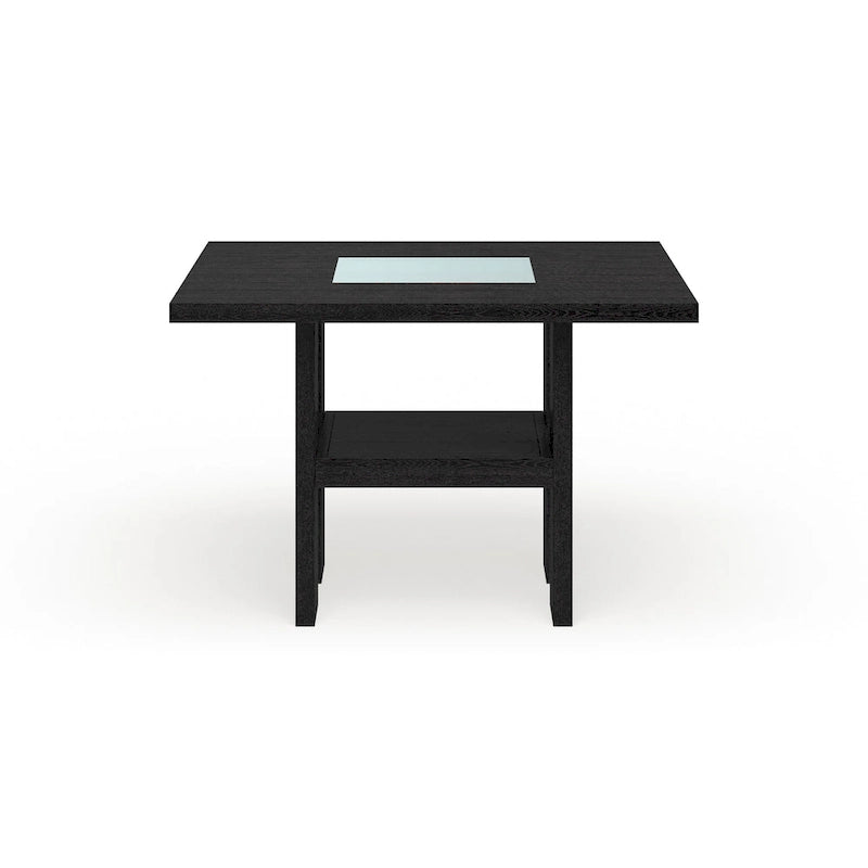 54-inch Square Light-up Counter Height Wood Dining Table