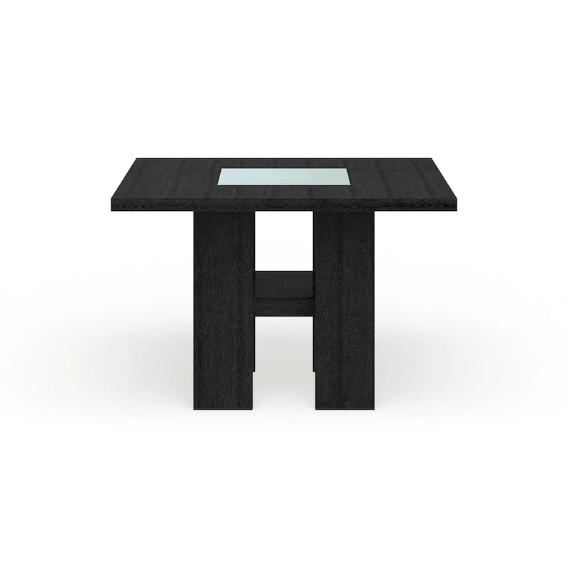 54-inch Square Light-up Counter Height Wood Dining Table