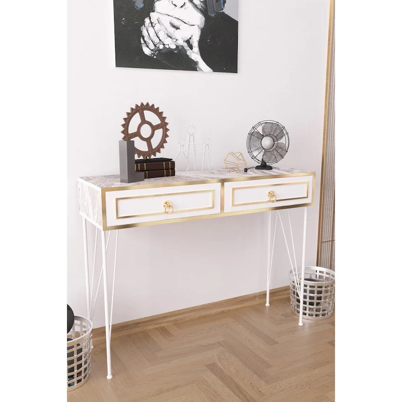Metal Legs Console Table