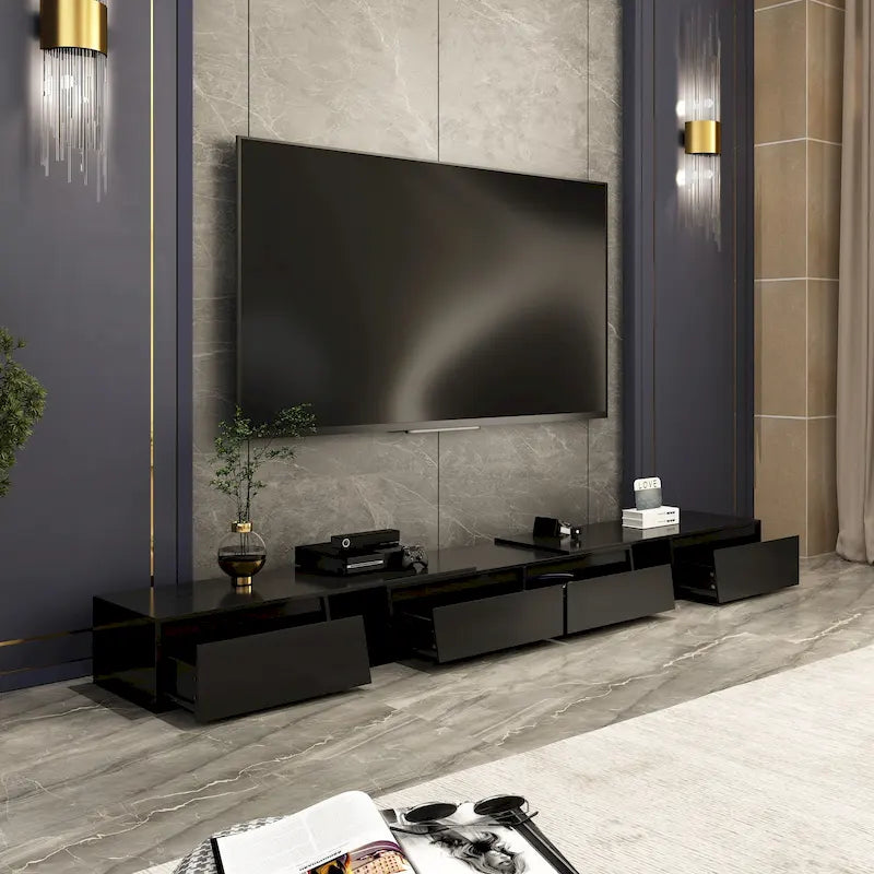 Móvel de TV moderno extensível, ajustável, para televisores até 120