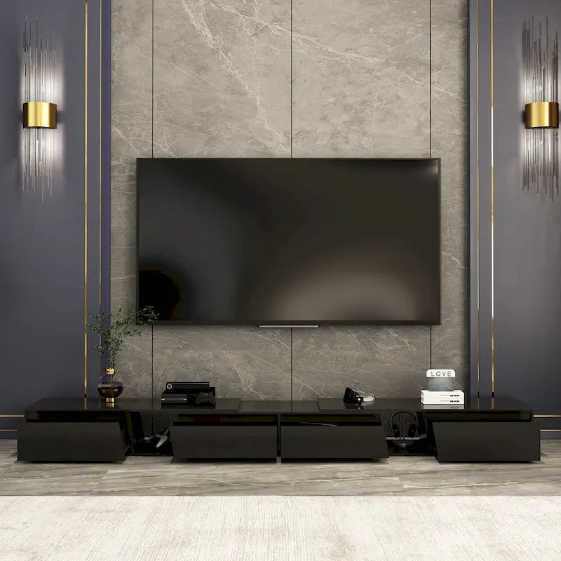 Móvel de TV moderno extensível, ajustável, para televisores até 120