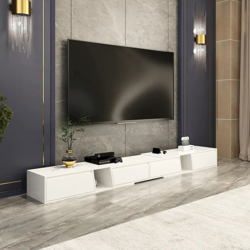 Móvel de TV moderno extensível, ajustável, para televisores até 120