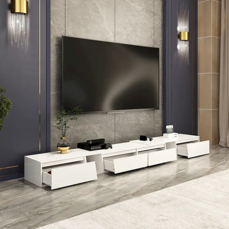 Móvel de TV moderno extensível, ajustável, para televisores até 120