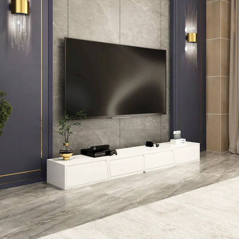 Móvel de TV moderno extensível, ajustável, para televisores até 120