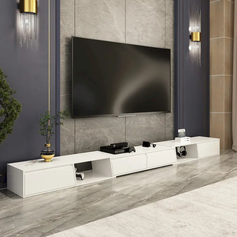 Móvel de TV moderno extensível, ajustável, para televisores até 120