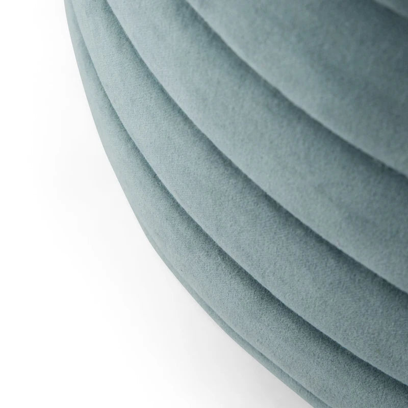 Pouf rotondo boho in tessuto di velluto