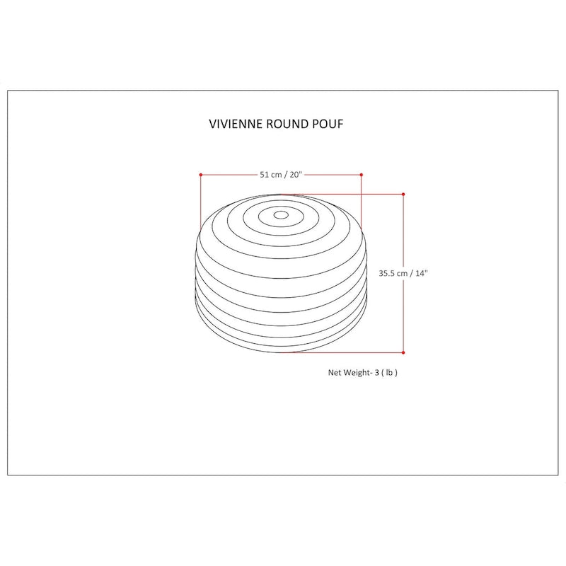 Pouf rotondo boho in tessuto di velluto