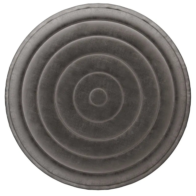 Pouf rotondo boho in tessuto di velluto