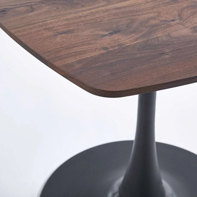 Table à manger spéciale de 31.5 pouces avec pied central rond pour 2 à 4 personnes