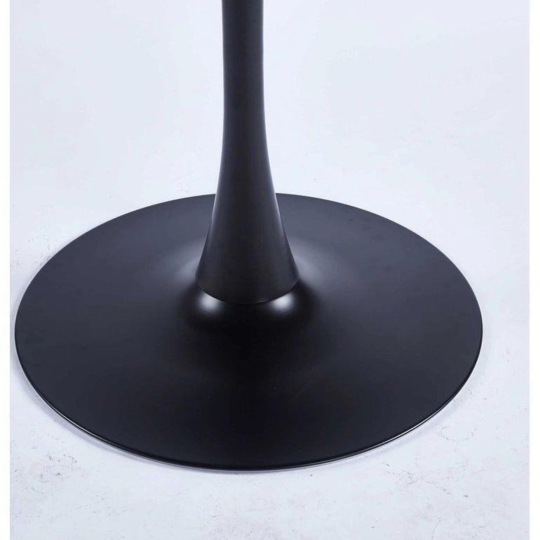 Table à manger spéciale de 31.5 pouces avec pied central rond pour 2 à 4 personnes