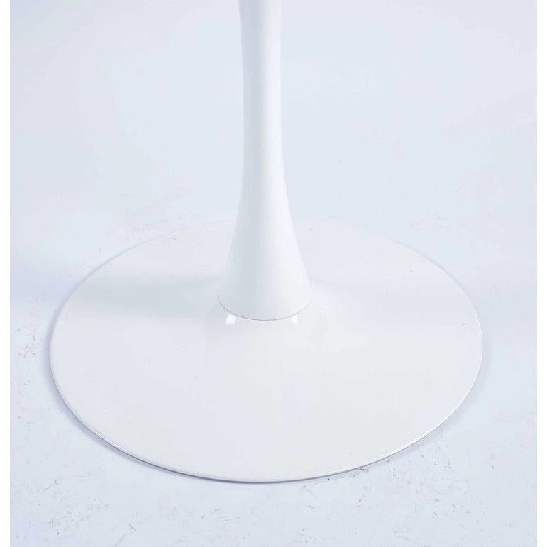 Table à manger spéciale de 31.5 pouces avec pied central rond pour 2 à 4 personnes
