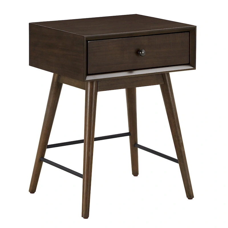 Table d'appoint en bois à 1 tiroir
