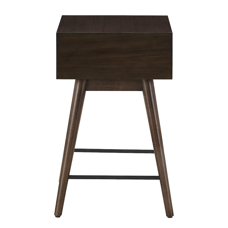 Table d'appoint en bois à 1 tiroir
