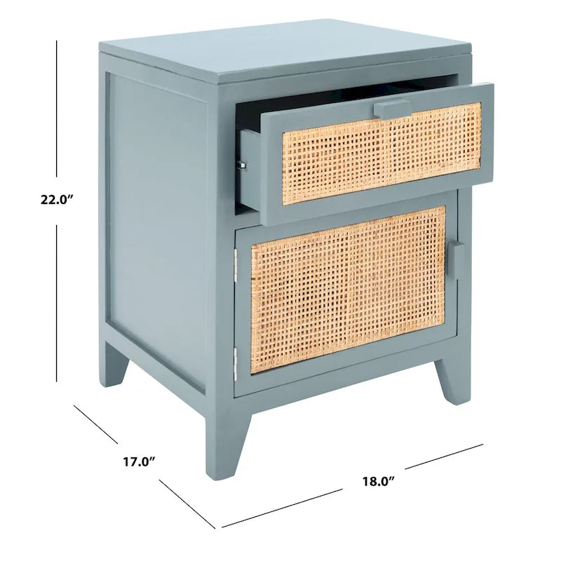 1-Drawer 1-Door Nightstand