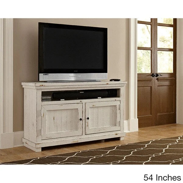 Distressed White Entertainment Collection