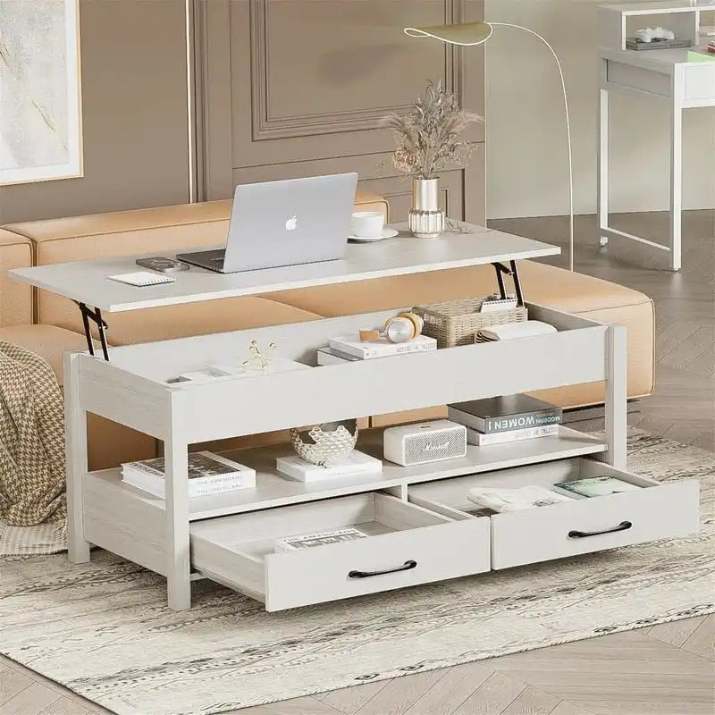 Table basse relevable - 19.7P x 43.3L x 24.8H