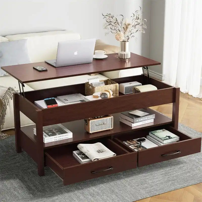 Table basse relevable - 19.7P x 43.3L x 24.8H