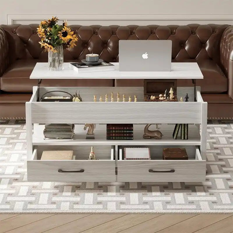 Table basse relevable - 19.7P x 43.3L x 24.8H