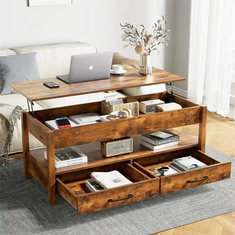 Table basse relevable - 19.7P x 43.3L x 24.8H