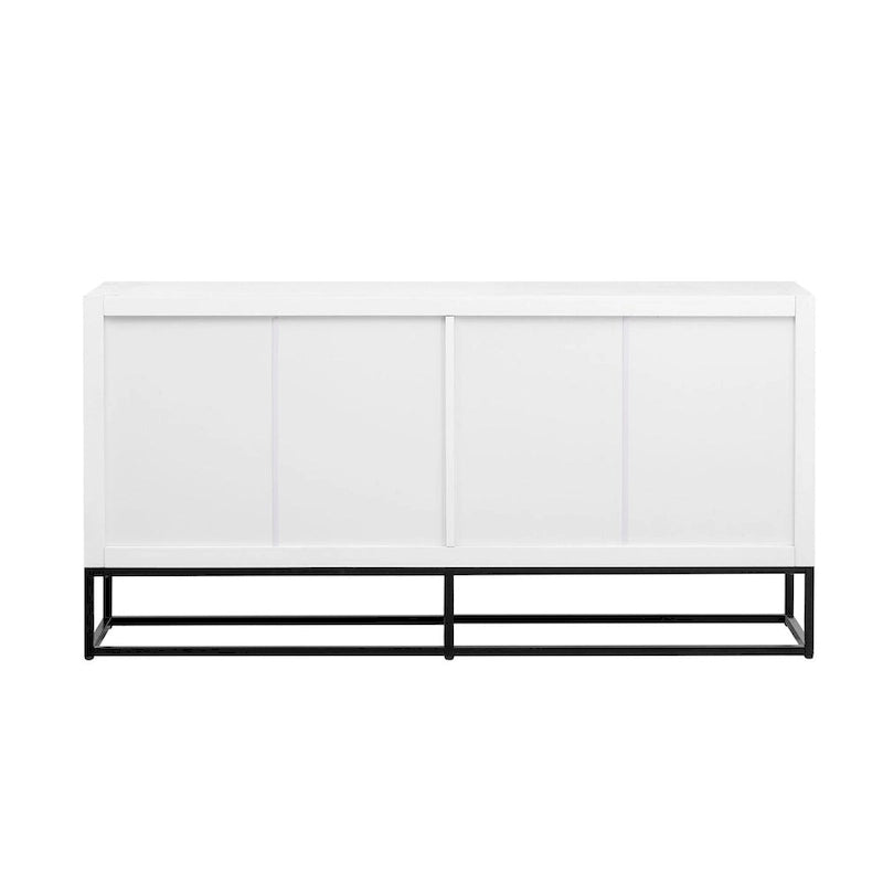 Modern Sideboard with Unique Support Legs and Adjustable Shelves