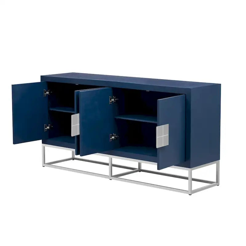 Modern Sideboard with Unique Support Legs and Adjustable Shelves