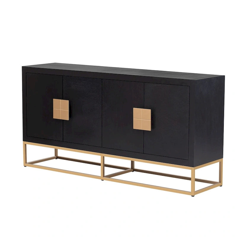 Modern Sideboard with Unique Support Legs and Adjustable Shelves
